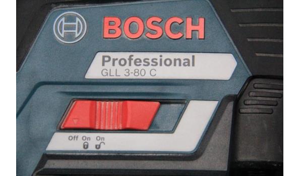 accu laser BOSCH GGL3-80C in koffer plus accu schroefmachine BOSCH GSR 12V-15 met toebehoren